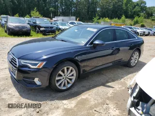 2020 Audi A6 Premium Plus with VIN WAUE8AF22LN066258, listed as a Copart auction lot 58613024 with 62,422 mi miles and Salvage Title. Bid and sale history available at carsss.com. Image 1.