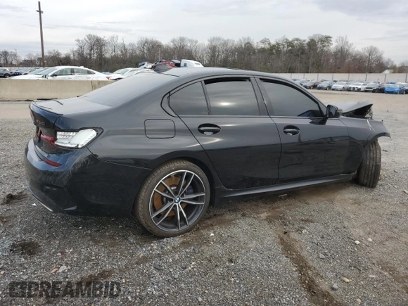 2022 BMW 3 Series M340i xDrive with VIN 3MW5U9J03N8C25391, listed as a Copart auction lot 41496935 with 41,912 mi miles and Salvage Title. Bid and sale history available at carsss.com. Image 3.