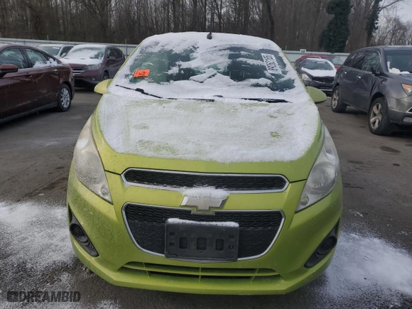 2013 Chevrolet Spark LT with VIN KL8CD6S92DC501288, listed as a Copart auction lot 89262165 with 0 mi miles and Salvage Title. Bid and sale history available at carsss.com. Image 5.