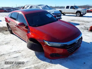 2022 Honda Accord Touring with VIN 1HGCV3F97NA019301, listed as a IAAI auction lot 41315717 with 64,788 mi miles and . Bid and sale history available at DreamBid. Image 1.