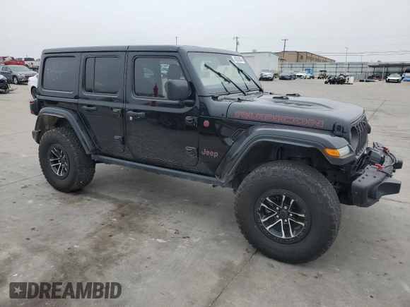 2024 Jeep Wrangler Rubicon X with VIN 1C4RJXFG1RW137055, listed as a Copart auction lot 43633625 with 7,686 mi miles and Clean title. Bid and sale history available at DreamBid. Image 4.