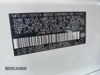 2016 Lexus LS 460 z VIN JTHBL5EF3G5140145, wystawiony jako Copart lot #87555395 z przebiegiem 96 254 mil mil oraz Szkoda całkowita • Salvage title. Historia ofert i sprzedaży dostępna na DreamBid. Obrazek 12.