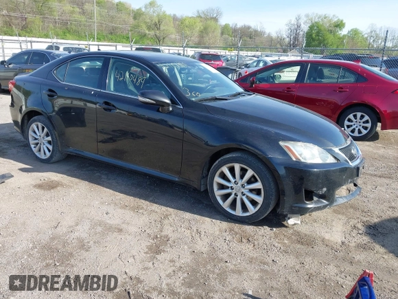 2009 Lexus IS 250 z VIN JTHCK262392027964, wystawiony jako IAAI lot #42110489 z przebiegiem 264 160 mil mil oraz . Historia ofert i sprzedaży dostępna na DreamBid. Obrazek 1.