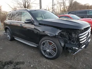 2024 Mercedes-Benz GLS 450 with VIN 4JGFF5KE7RB057873, listed as a Copart auction lot 81101344 with 18,749 mi miles and Salvage Title. Bid and sale history available at DreamBid. Image 4.