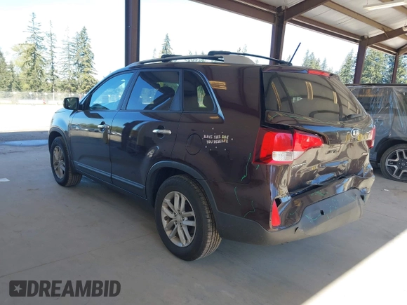2014 Kia Sorento LX with VIN 5XYKT4A61EG435606, listed as a IAAI auction lot 42075423 with 112,474 mi miles and . Bid and sale history available at DreamBid. Image 3.
