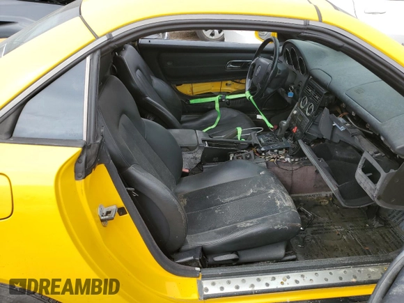 1999 Mercedes-Benz SLK-Class with VIN WDBKK47F3XF085992, listed as a Copart auction lot 76931354 with 0 mi miles and Salvage Title. Bid and sale history available at carsss.com. Image 10.