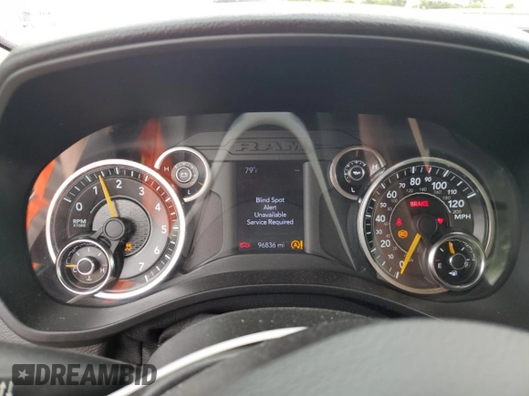 2020 Ram 1500 Tradesman with VIN 1C6RRFCG5LN264953, listed as a Copart auction lot 70284414 with 96,836 mi miles and Salvage title. Bid and sale history available at DreamBid. Image 9.