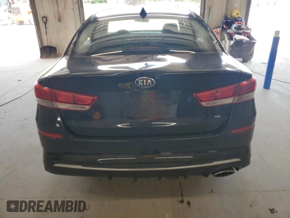 2019 Kia Optima LX with VIN 5XXGT4L36KG361205, listed as a Copart auction lot 62567075 with 47,166 mi miles and Salvage title. Bid and sale history available at DreamBid. Image 6.