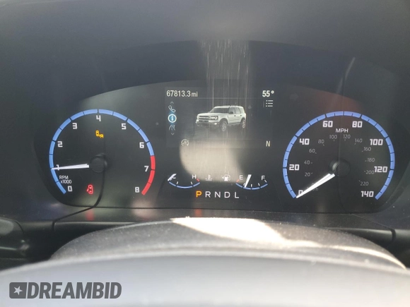 2021 Ford Bronco Sport Big Bend with VIN 3FMCR9B66MRA84822, listed as a Copart auction lot 54583725 with 67,813 mi miles and Salvage title. Bid and sale history available at DreamBid. Image 9.