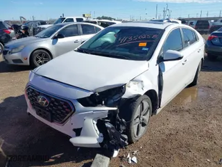 2022 Hyundai Ioniq Hybrid SEL with VIN KMHC85LCXNU283365, listed as a IAAI auction lot 41350258 with 40,897 mi miles. Bid and sale history available at carsss.com. Image 2.