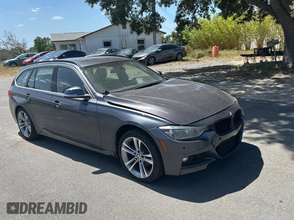 2017 BMW 3 Series 330i xDrive with VIN WBA8K3C38HA022948, listed as a Copart auction lot 55524325 with 34,232 mi miles and Clean Title. Bid and sale history available at carsss.com. Image 1.