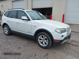 2010 BMW X3 xDrive30i with VIN WBXPC9C45AWJ38577, listed as a IAAI auction lot 42124223 with 217,075 mi miles. Bid and sale history available at carsss.com. Image 1.
