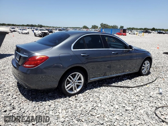 2015 Mercedes-Benz C 300 Luxury with VIN 55SWF4KB6FU001998, listed as a Copart auction lot 54602755 with 140,264 mi miles and Salvage Title. Bid and sale history available at carsss.com. Image 3.