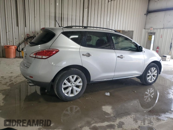 2012 Nissan Murano SV with VIN JN8AZ1MW7CW221292, listed as a Copart auction lot 54353965 with 128,526 mi miles and Salvage Title. Bid and sale history available at carsss.com. Image 3.