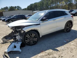 2021 Infiniti QX50 Luxe with VIN 3PCAJ5BB6MF124388, listed as a Copart auction lot 52234565 with 56,213 mi miles and Salvage Title. Bid and sale history available at DreamBid. Image 1.
