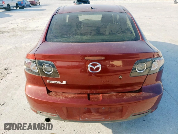 2008 Mazda 3 i Touring with VIN JM1BK32F781139196, listed as a Copart auction lot 53186405 with 124,043 mi miles and Clean Title. Bid and sale history available at carsss.com. Image 6.