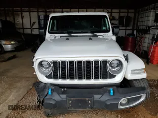 2024 Jeep Wrangler Sahara with VIN 1C4RJXP67RW223380, listed as a Copart auction lot 52192095 with 18,326 mi miles and Salvage Title. Bid and sale history available at DreamBid. Image 5.