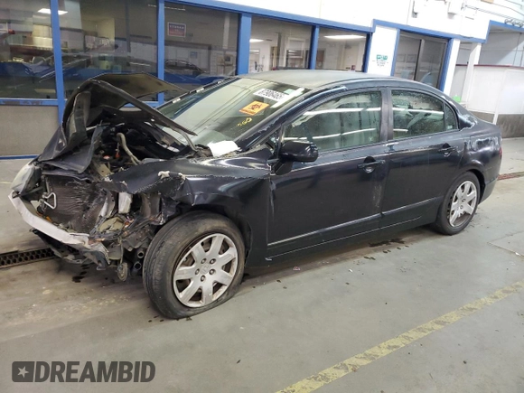 2008 Honda Civic LX with VIN 2HGFA16528H522525, listed as a Copart auction lot 87906465 with Not Provided miles and Salvage Title. Bid and sale history available at DreamBid. Image 1.
