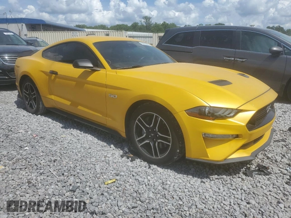 2021 Ford Mustang GT with VIN 1FA6P8CF5M5149541, listed as a Copart auction lot 59918805 with 18,218 mi miles and Clean title. Bid and sale history available at DreamBid. Image 4.