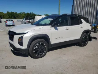 2025 Chevrolet Equinox FWD RS with VIN 3GNAXLEG1SL160473, listed as a Copart auction lot 49573395 with 698 mi miles and Salvage title. Bid and sale history available at DreamBid. Image 1.