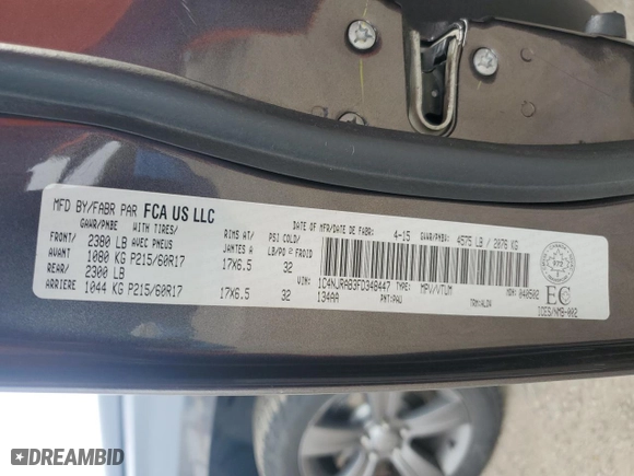 2015 Jeep Patriot High Altitude with VIN 1C4NJRAB3FD348447, listed as a Copart auction lot 78146434 with 201,739 mi miles and Salvage Title. Bid and sale history available at carsss.com. Image 13.