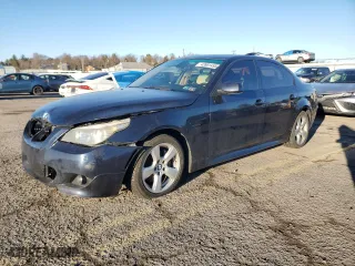 2008 BMW 5 Series 535xi with VIN WBANV93588CZ69801, listed as a Copart auction lot 43981495 with 159,869 mi miles and Salvage Title. Bid and sale history available at carsss.com. Image 1.