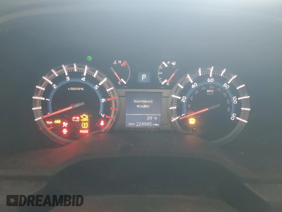 2014 Toyota 4Runner Limited with VIN JTEBU5JR8E5166179, listed as a Copart auction lot 46644465 with 224,845 mi miles and Salvage Title. Bid and sale history available at carsss.com. Image 9.