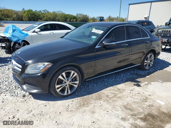 2015 Mercedes-Benz C-Class C 300 with VIN 55SWF4JB5FU095194, listed as a Copart auction lot 48230465 with 0 mi miles and Clean Title. Bid and sale history available at carsss.com. Image 1.