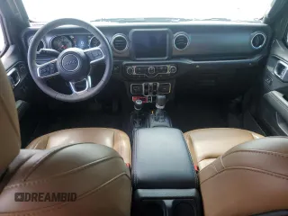 2023 Jeep Gladiator Rubicon with VIN 1C6JJTBGXPL537729, listed as a Copart auction lot 53788625 with 17,568 mi miles and Salvage title. Bid and sale history available at DreamBid. Image 8.