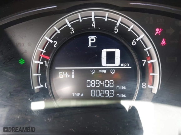 2019 Honda CR-V LX with VIN 2HKRW6H30KH219554, listed as a IAAI auction lot 41994029 with 89,408 mi miles. Bid and sale history available at carsss.com. Image 16.