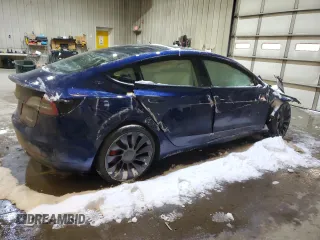 2021 Tesla Model 3 Performance with VIN 5YJ3E1EC2MF985030, listed as a Copart auction lot 44117565 with Not Provided miles and Salvage Title. Bid and sale history available at DreamBid. Image 3.