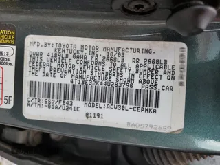 2004 Toyota Camry LE with VIN 4T1BE32K44U283796, listed as a Copart auction lot 58487755 with 131,323 mi miles and Salvage title. Bid and sale history available at DreamBid. Image 12.