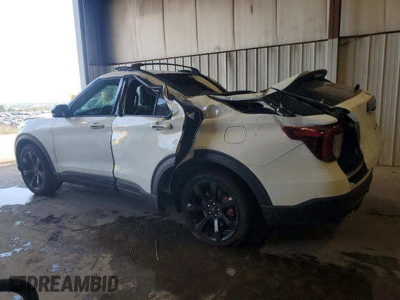 2020 Ford Explorer ST with VIN 1FM5K8GC6LGB65802, listed as a Copart auction lot 54148055 with 102,490 mi miles and Salvage Title. Bid and sale history available at carsss.com. Image 2.