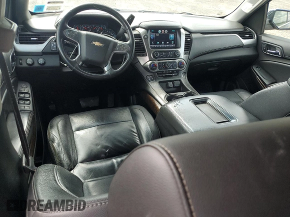 2015 Chevrolet Suburban LT with VIN 1GNSKJKC9FR510682, listed as a Copart auction lot 55427315 with 202,592 mi miles and Salvage Title. Bid and sale history available at DreamBid. Image 8.