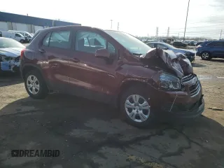 2016 Chevrolet Trax LS with VIN 3GNCJKSB1GL275191, listed as a Copart auction lot 51072445 with 113,102 mi miles and Clean Title. Bid and sale history available at carsss.com. Image 4.