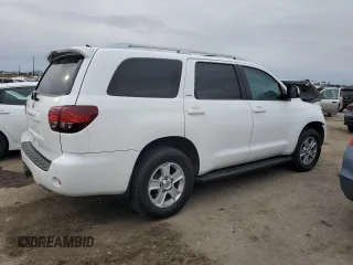 2018 Toyota Sequoia SR5 with VIN 5TDBY5G13JS165133, listed as a Copart auction lot 45189315 with 0 mi miles and Salvage Title. Bid and sale history available at carsss.com. Image 3.