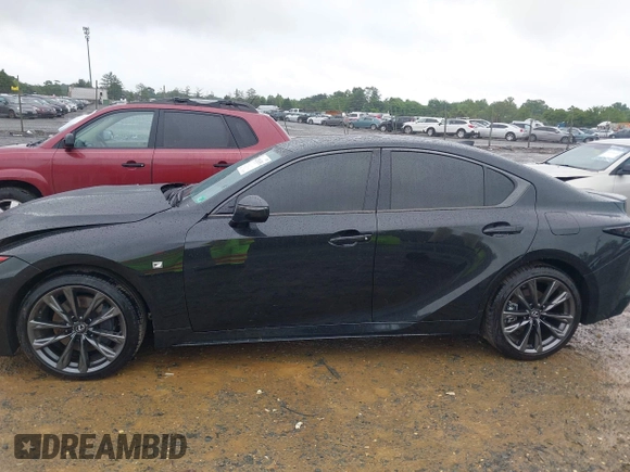 2025 Lexus IS 350 F Sport with VIN JTHGZ1E27S5038205, listed as a IAAI auction lot 42296351 with 3,771 mi miles and . Bid and sale history available at DreamBid. Image 14.