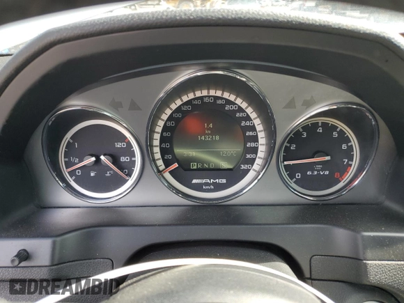 2009 Mercedes-Benz C 63 AMG with VIN WDDGF77X29F346320, listed as a Copart auction lot 49791625 with 143,218 mi miles and Salvage Title. Bid and sale history available at DreamBid. Image 9.