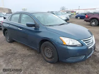 2014 Nissan Sentra SV with VIN 3N1AB7AP2EY305860, listed as a IAAI auction lot 41281860 with 123,412 mi miles. Bid and sale history available at carsss.com. Image 1.