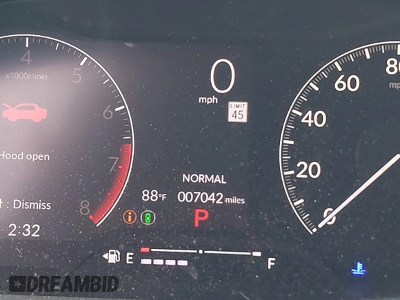 2025 Honda Civic Sport with VIN 2HGFE2F54SH564003, listed as a IAAI auction lot 42123436 with 7,042 mi miles and . Bid and sale history available at DreamBid. Image 16.