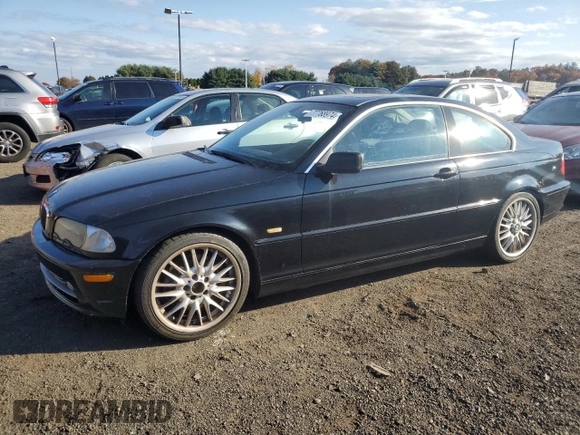 2002 BMW 3 Series 330Ci with VIN WBABN53442JU28198, listed as a Copart auction lot 77768974 with 153,259 mi miles and Clean Title. Bid and sale history available at DreamBid. Image 1.