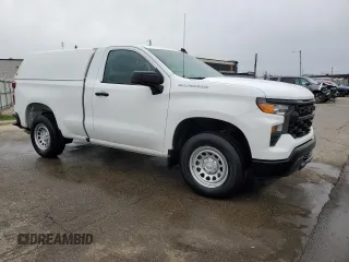 2023 Chevrolet Silverado 1500 Work Truck with VIN 3GCNAAEK4PG362843, listed as a Copart auction lot 52376485 with 55,552 mi miles and Clean Title. Bid and sale history available at carsss.com. Image 4.