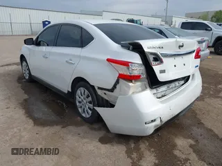 2014 Nissan Sentra S with VIN 3N1AB7AP1EL692463, listed as a IAAI auction lot 42035053 with 63,749 mi miles and . Bid and sale history available at DreamBid. Image 3.