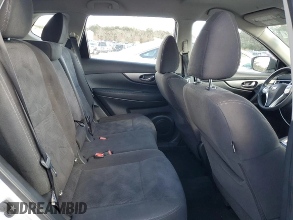 2015 Nissan Rogue SV with VIN KNMAT2MVXFP591564, listed as a Copart auction lot 48333455 with 77,453 mi miles and Salvage Title. Bid and sale history available at DreamBid. Image 11.