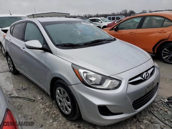 2014 Hyundai Accent GS with VIN KMHCT5AE7EU161744, listed as a Copart auction lot 43240345 with 131,176 mi miles and Salvage Title. Bid and sale history available at carsss.com. Image 4.