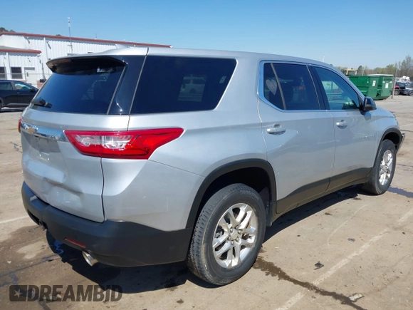 2021 Chevrolet Traverse LS with VIN 1GNERFKW1MJ255148, listed as a IAAI auction lot 41894997 with 74,333 mi miles. Bid and sale history available at carsss.com. Image 4.