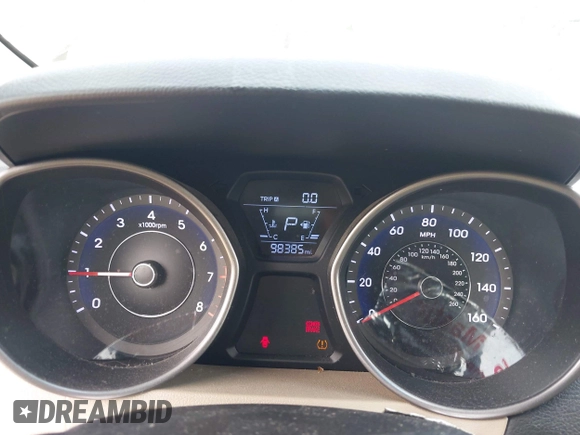 2016 Hyundai Elantra SE with VIN 5NPDH4AE4GH758223, listed as a IAAI auction lot 42576857 with 98,385 mi miles and . Bid and sale history available at DreamBid. Image 7.