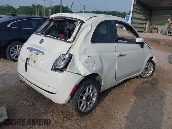 2015 FIAT 500 Pop with VIN 3C3CFFAR3FT653224, listed as a IAAI auction lot 42314881 with Not provided miles and . Bid and sale history available at DreamBid. Image 4.