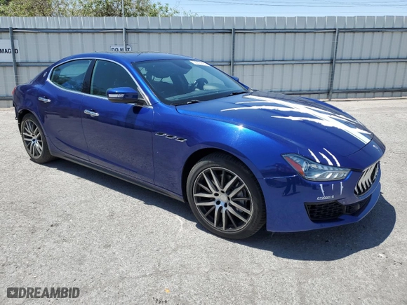 2019 Maserati Ghibli with VIN ZAM57XSA9K1322189, listed as a Copart auction lot 55374484 with 22,937 mi miles and Salvage Title. Bid and sale history available at carsss.com. Image 4.
