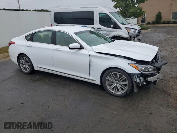 2018 Genesis G80 3.8L with VIN KMHGN4JE0JU240981, listed as a Copart auction lot 72947044 with 43,870 mi miles and Salvage Title. Bid and sale history available at carsss.com. Image 4.